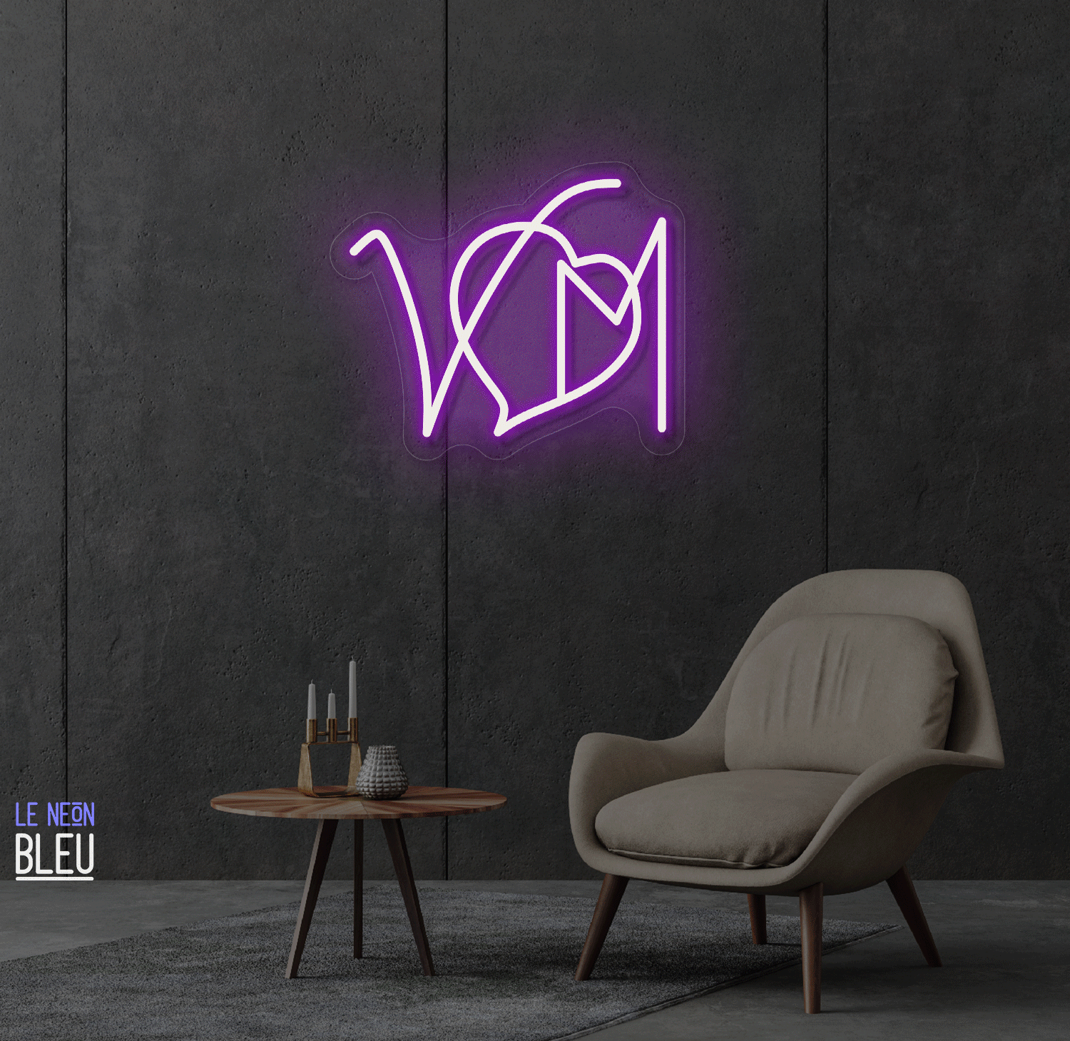 VM Heart-Néon LED