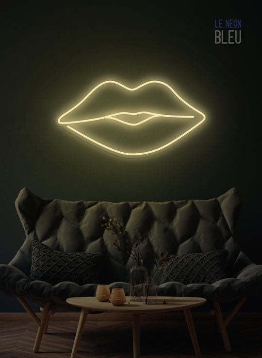 Néon LED "Lèvres" – Sensualité & Style