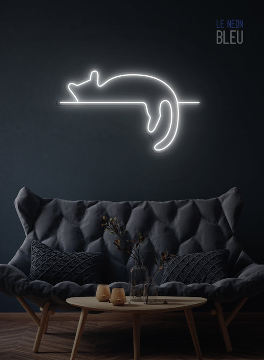 Chat paresseux - Néon LED