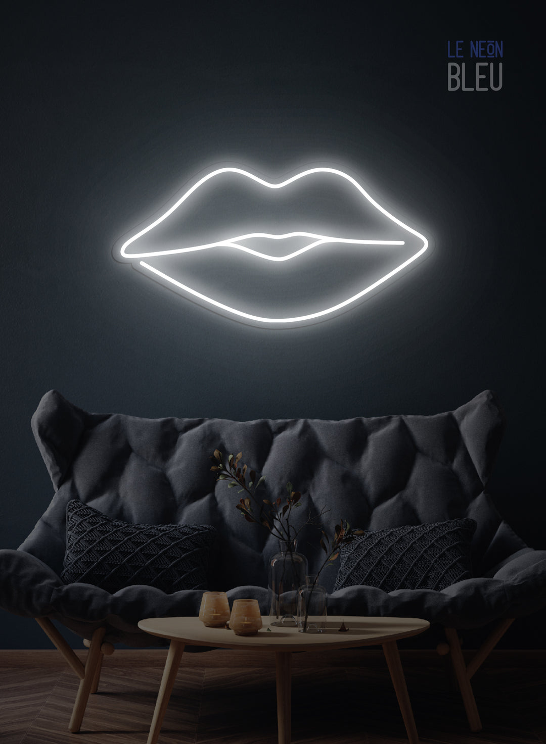 Néon LED "Lèvres" – Sensualité & Style