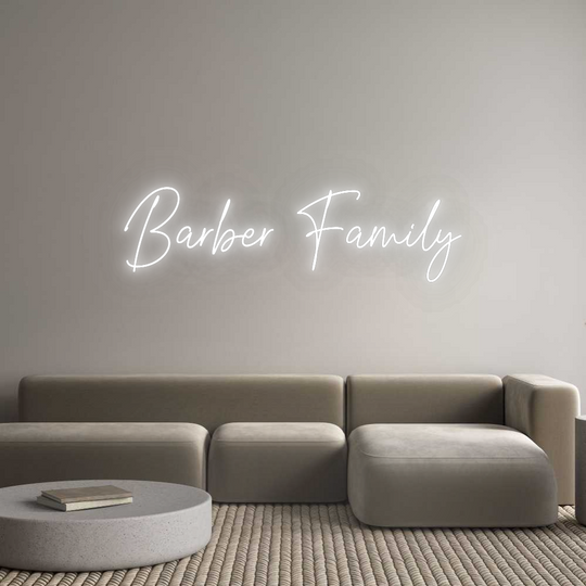 Custom Neon: Barber Family