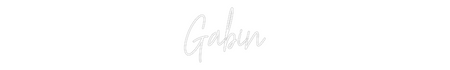 Custom Neon: Gabin