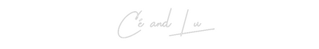 Custom Neon: Cé and Lu