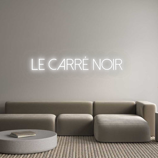 Custom Neon: Le carré noir