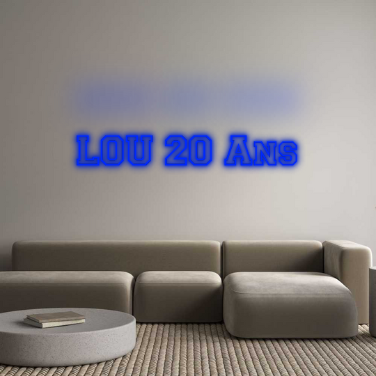 Custom Neon: LOU 20 Ans