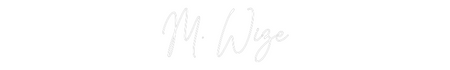 Custom Neon: M. Wize