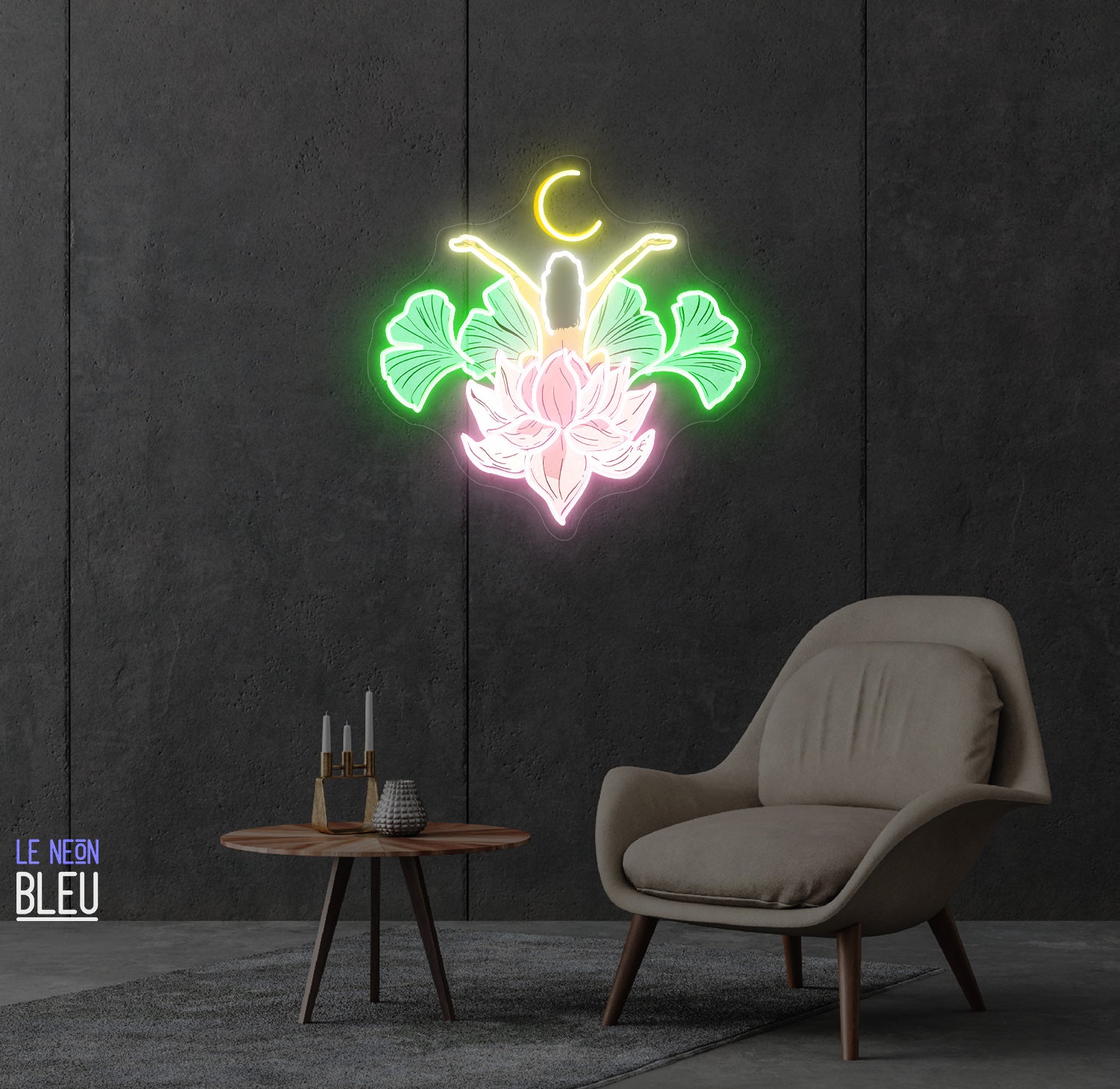 Man flower-Néon LED