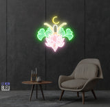 Man flower-Néon LED