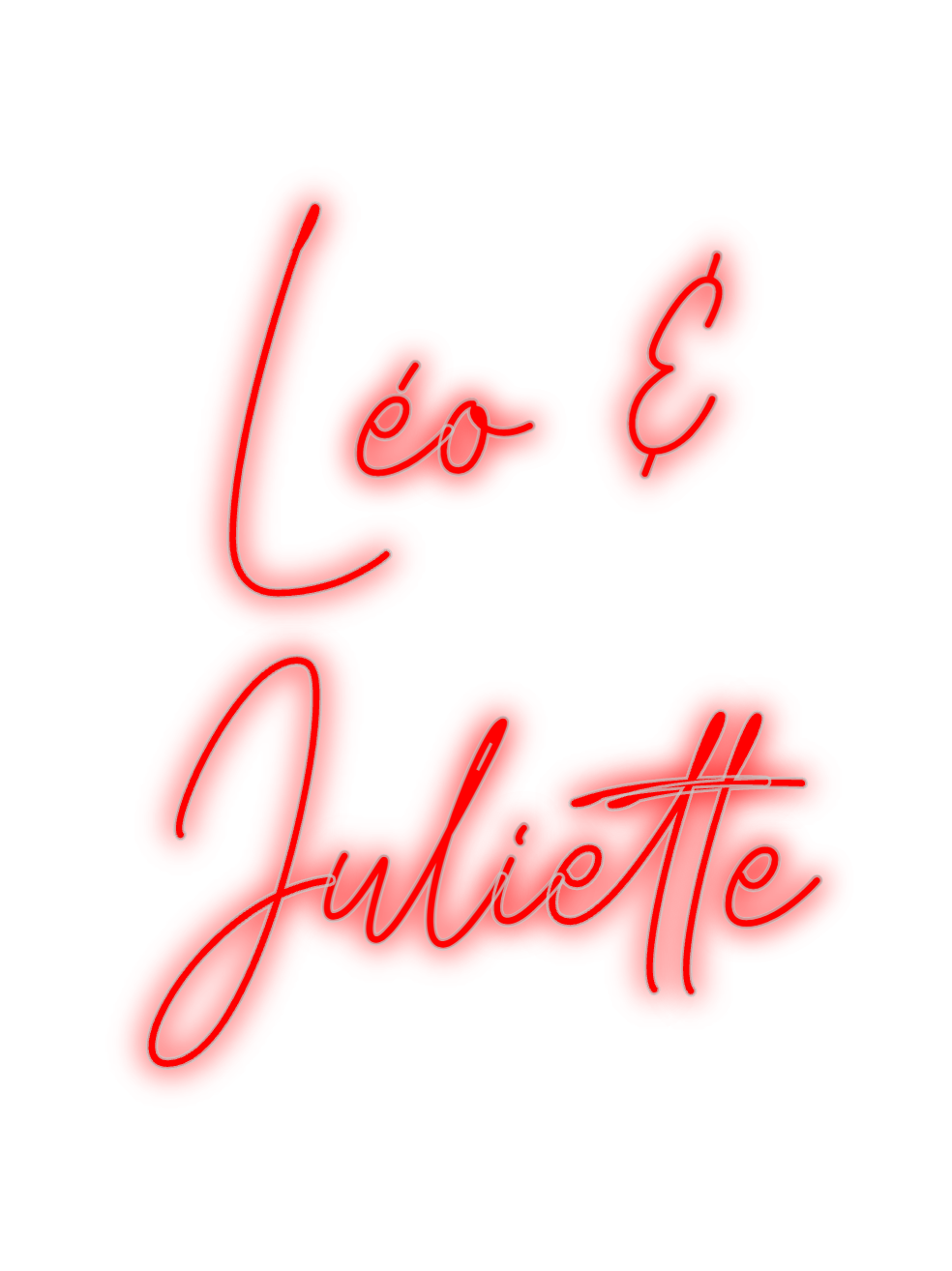 Custom Neon: Léo &
Juliette