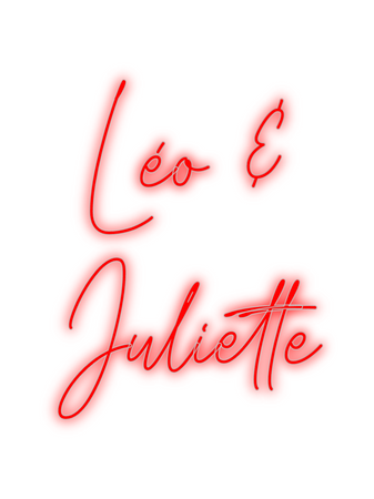 Custom Neon: Léo &
Juliette