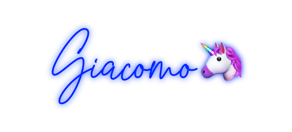 Custom Neon: Giacomo🦄