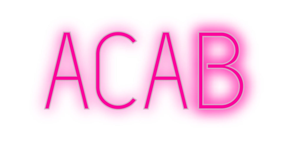 Custom Neon: ACAB