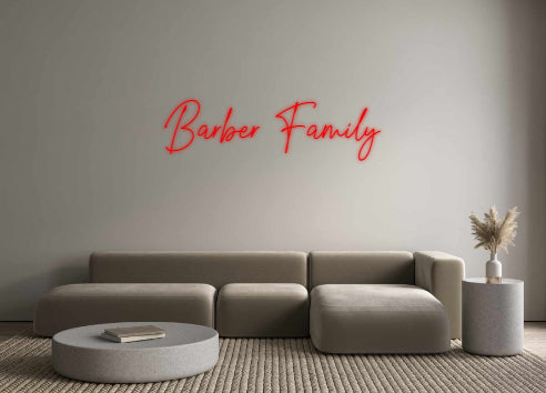 Custom Neon: Barber Family