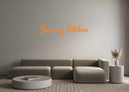 Custom Neon: Yummy kitchen