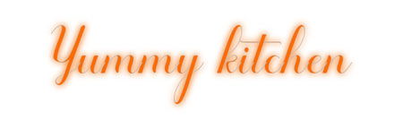 Custom Neon: Yummy kitchen
