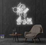 girl dog_Neon