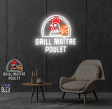 Grill maitre Poulet- Néon LED