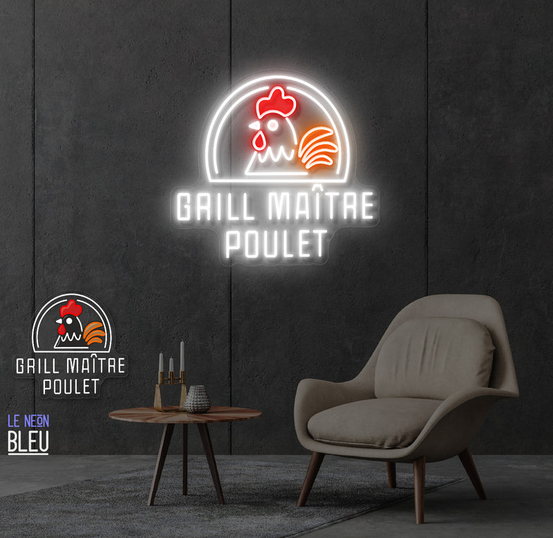 Grill maitre Poulet- Néon LED