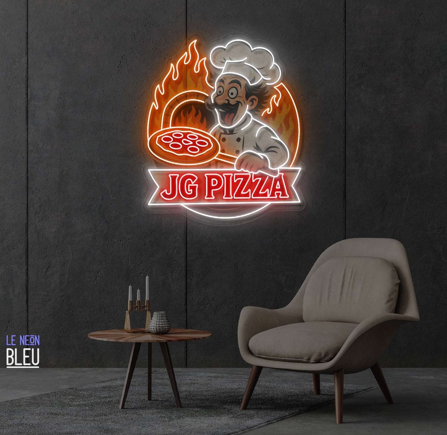 jG pizza- Néon LED