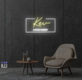 Kev coffeur Barbier- Néon LED