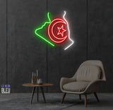 Moon Star(Flag)- Néon LED
