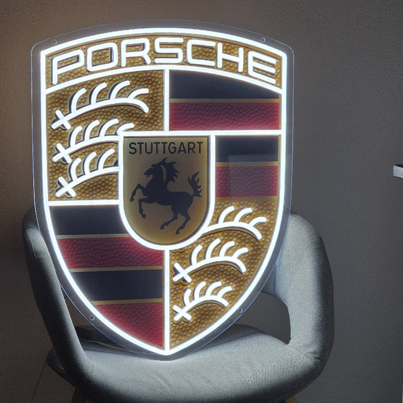 Porsche Logo - Néon LED