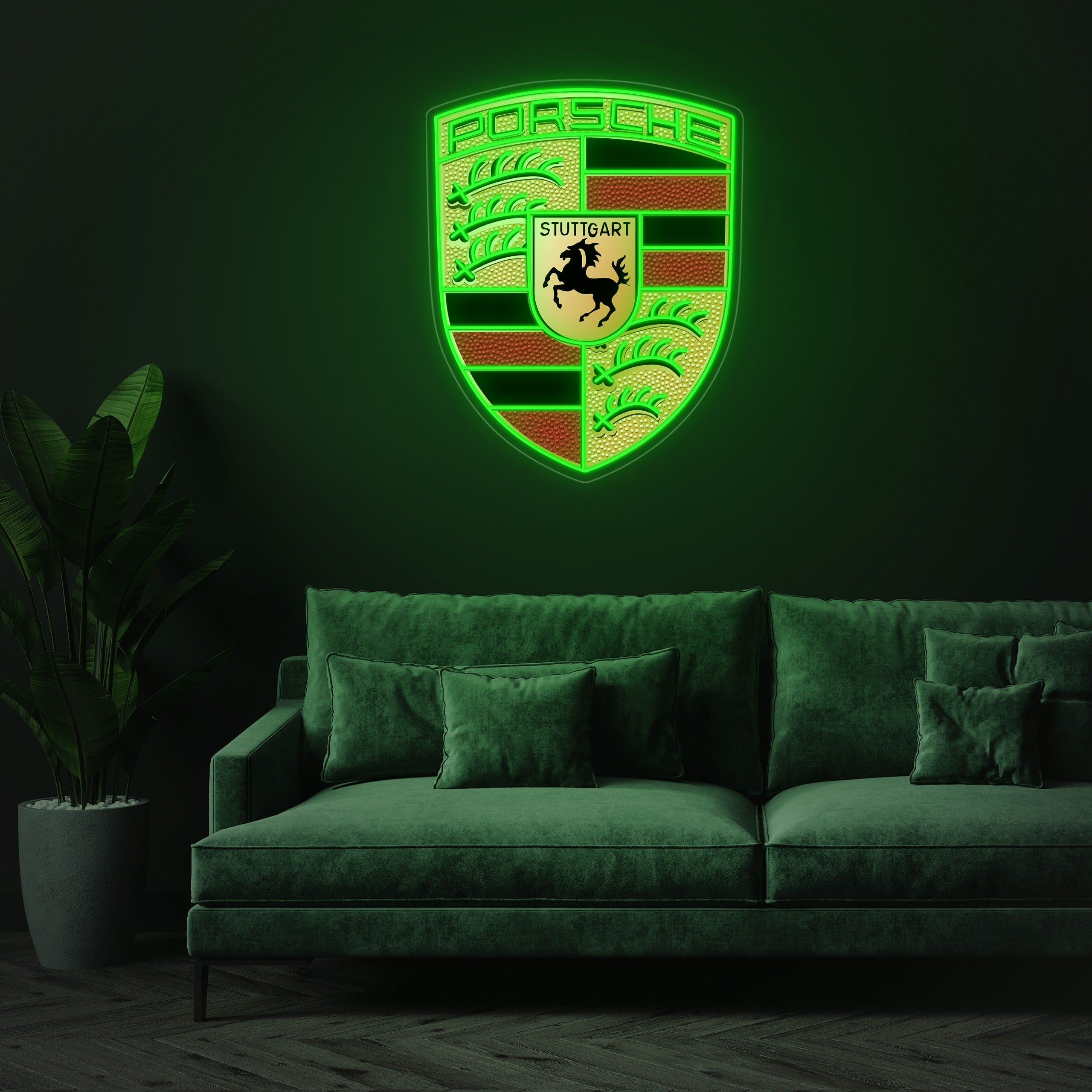 Logo Porsche - Néon LED