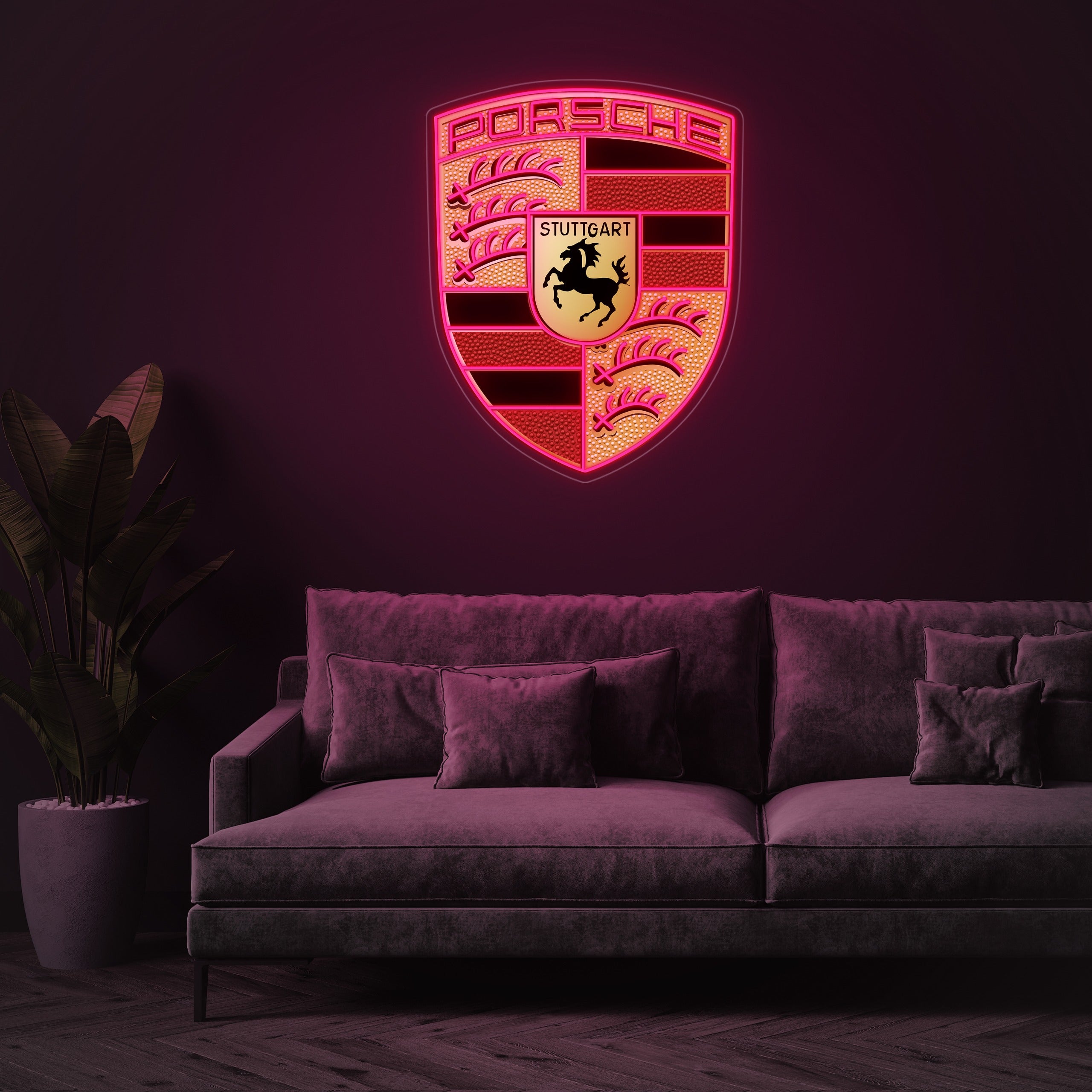 Logo Porsche - Néon LED