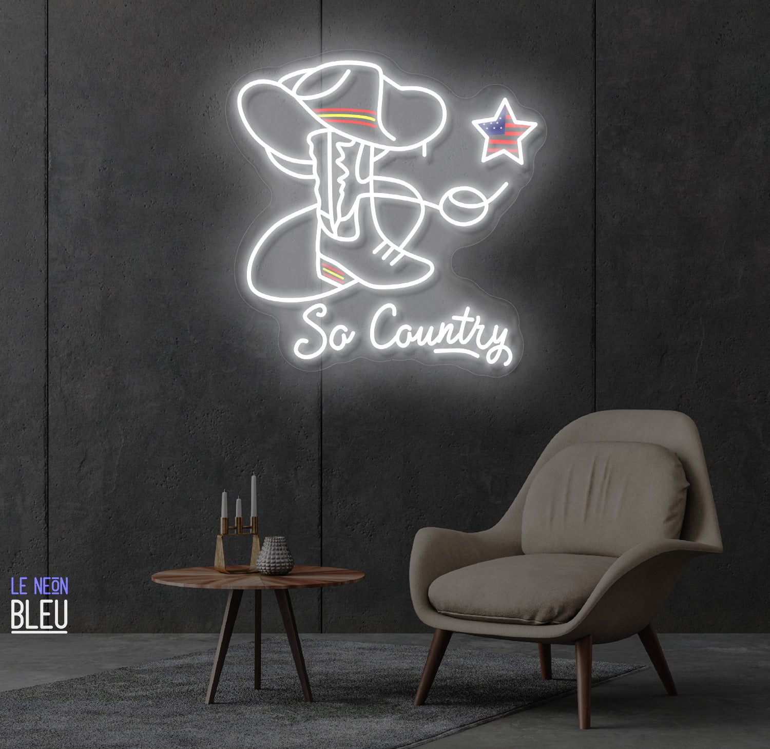 Sa country-Néon LED