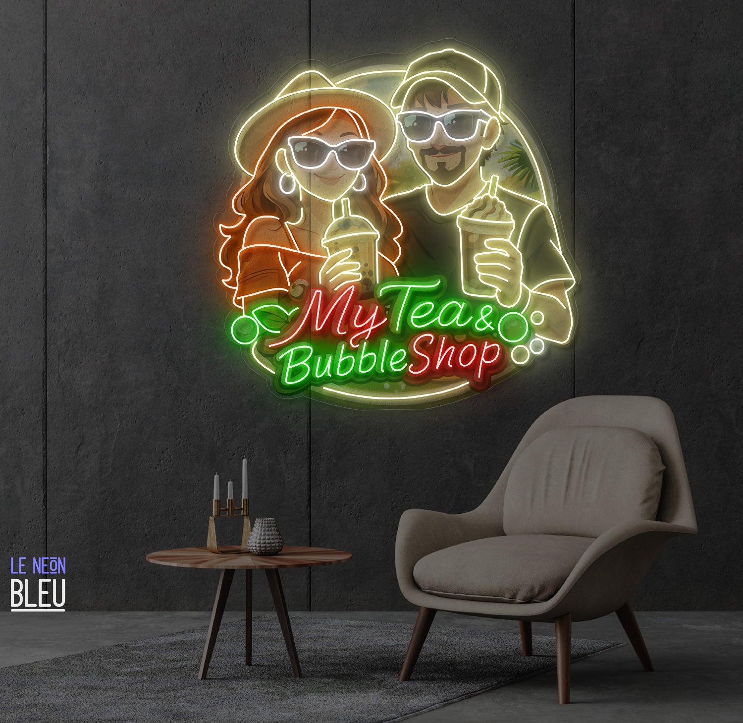 My Tea and Bubble Shop  - Néon LED