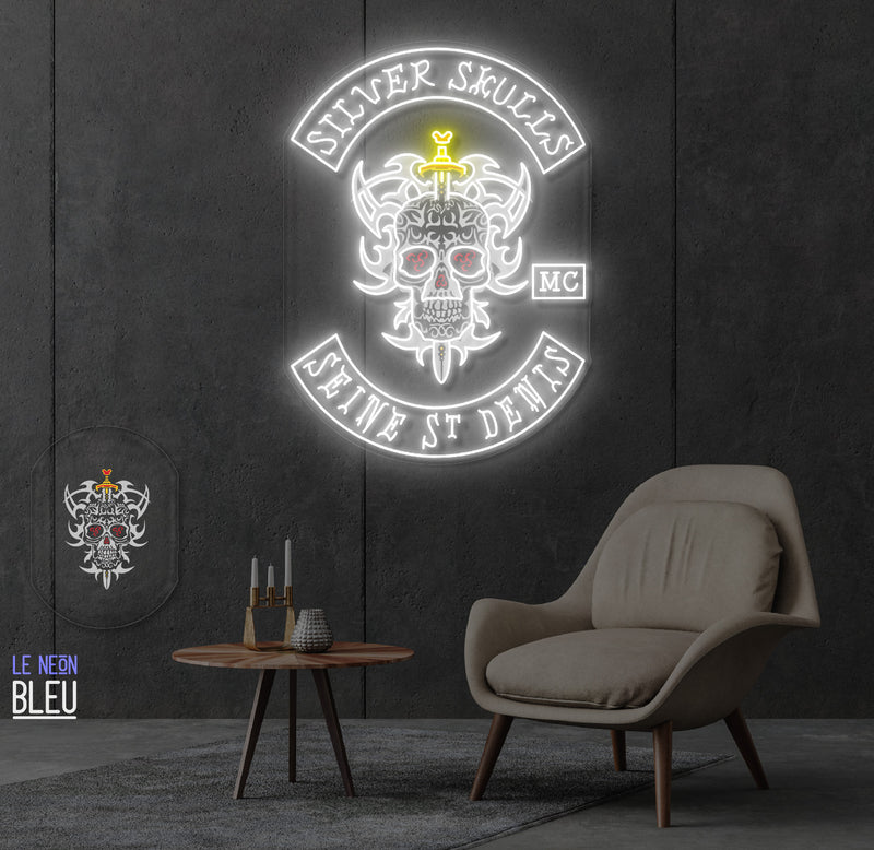 Silver Skulls- Néon LED
