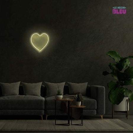 Coeur - Néon Mural