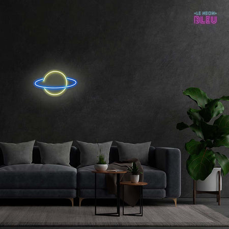 Planète - Néon Mural