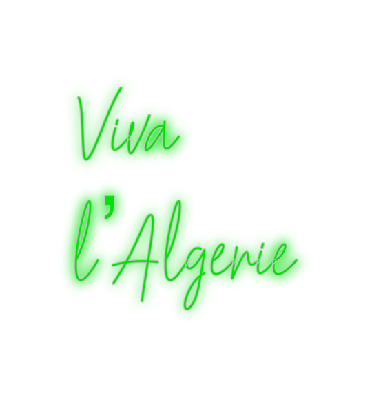 Custom Neon: Viva
l’Algerie