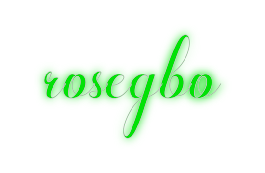 Custom Neon: rosegbo